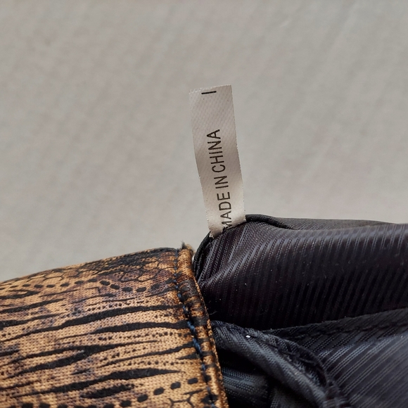 Animal Print Fabric Small Satchel - Picture 12 of 12